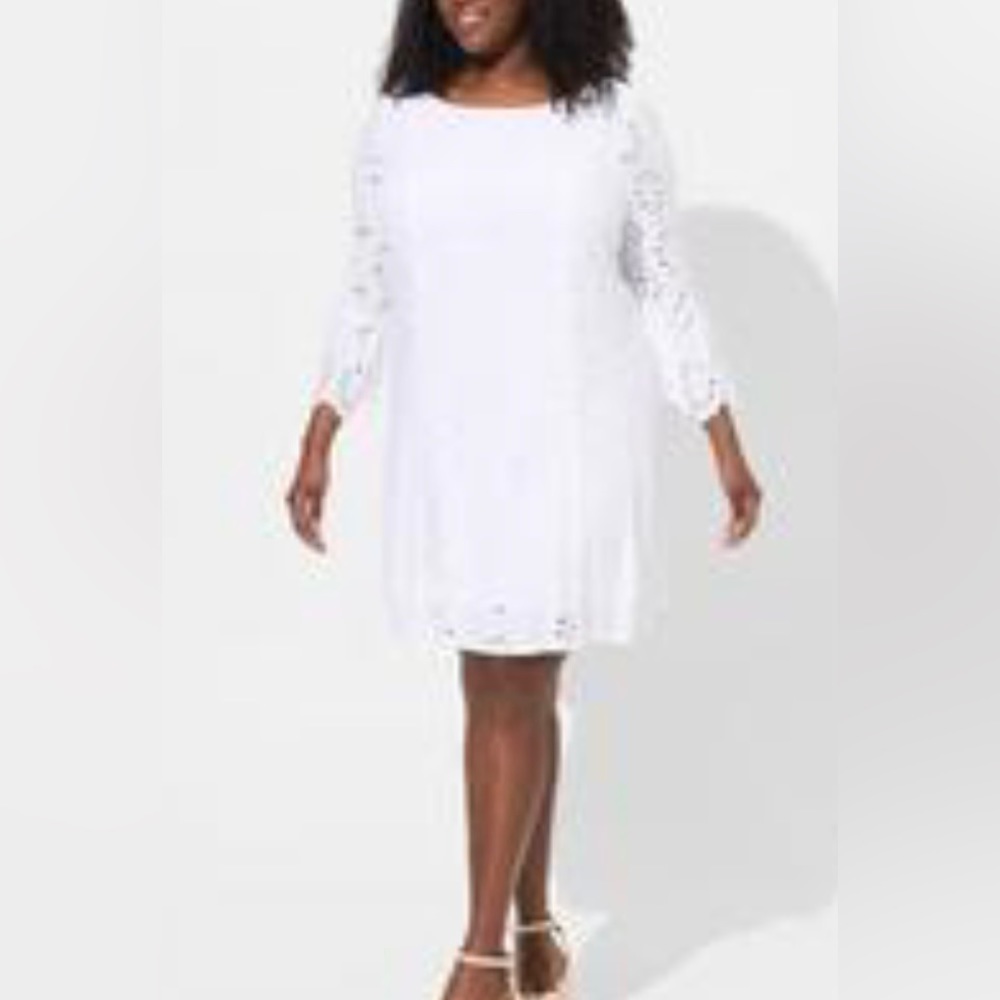 Torrid Mini Challis Eyelet Dress Size 2X